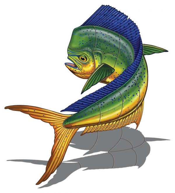 Mahi Mahi Up Pool Mosaic