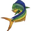 Mahi Mahi Up Pool Mosaic