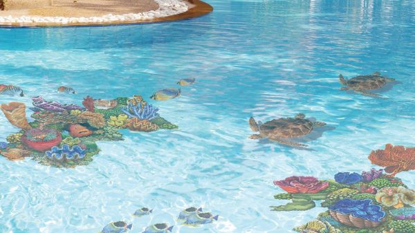 Coral Reef E Pool Mosaic