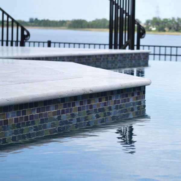 Dark Blue Blend 1″ x 1″ (Lunar Series) Glass Pool Tile