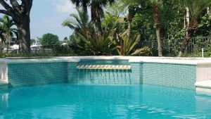 Aquamarine 1″ x 2″ (Galaxy Series) Glass Pool Tile