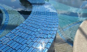 Blue 1″ x 2″ (Galaxy Series) Glass Pool Tile