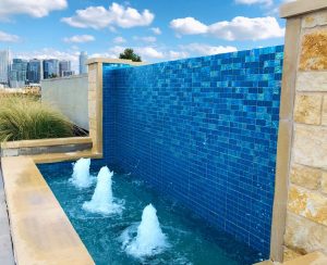 Azure Mixed (Twilight Series) Glass Pool Tile