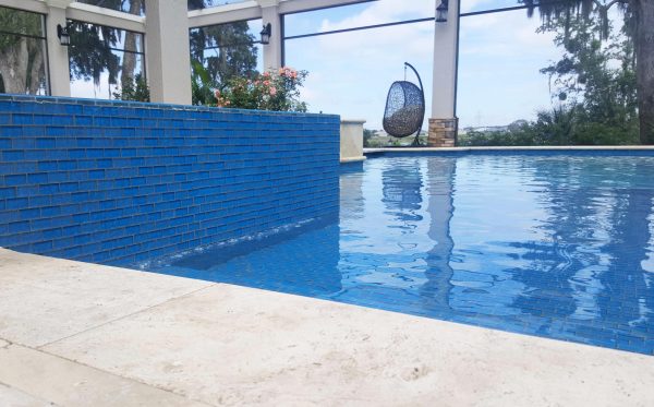 Azure 1″ x 2″ (Twilight Series) Glass Pool Tile