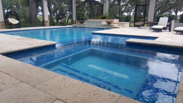 Azure 1″ x 2″ (Twilight Series) Glass Pool Tile