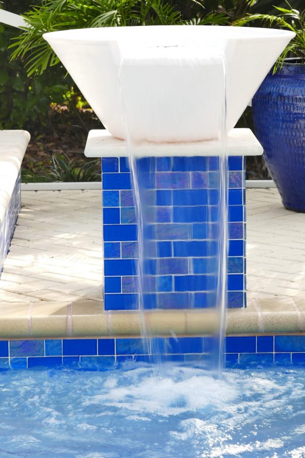 Royal Blue Mixed (Twilight Series) Glass Pool Tile