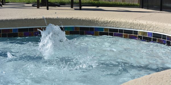 Black Mixed (Twilight Series) Glass Pool Tile