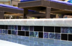 Black Mixed (Twilight Series) Glass Pool Tile