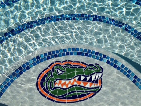 University of Florida Gator Head Pool Mosaic
