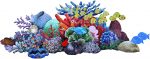 Glass Reef Scene Pool Mosaic