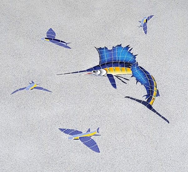 Sailfish Left Pool Mosaic
