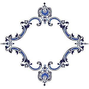 Monogram Medallion Blue