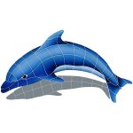 Dolphin Left Pool Mosaic