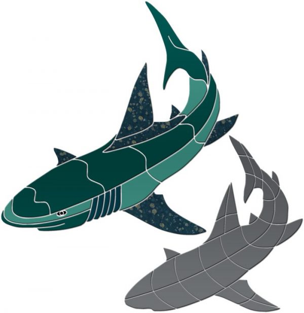 Shark 2 Pool Mosaic