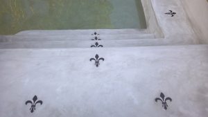 Fleur de Lis Pool Mosaic