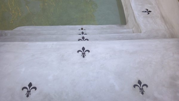 Fleur de Lis Pool Mosaic
