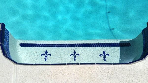 Fleur de Lis Pool Mosaic