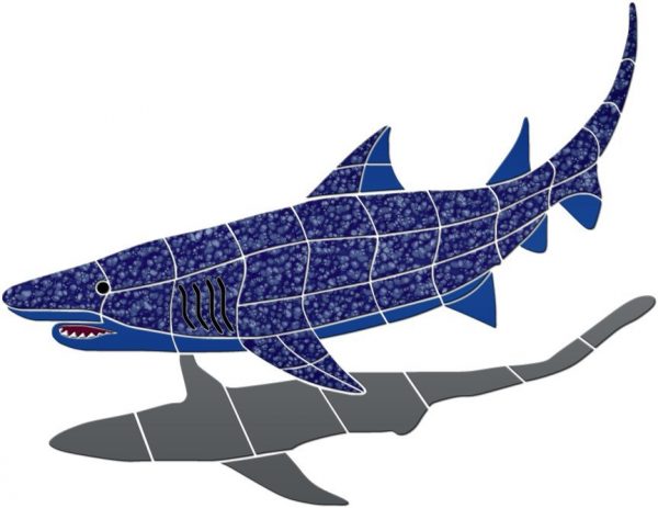 Shark 1 Pool Mosaic