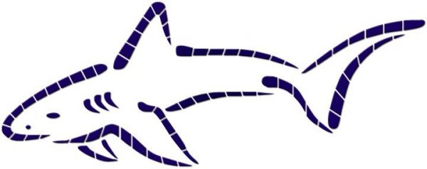 Outlined Shark Pool Mosaic