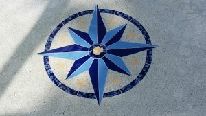 Compass/Medallion 5 Pool Mosaic