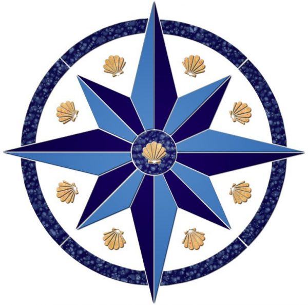 Compass/Medallion 5 Pool Mosaic
