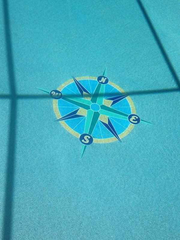 Rose Compass 2 Pool Mosaic