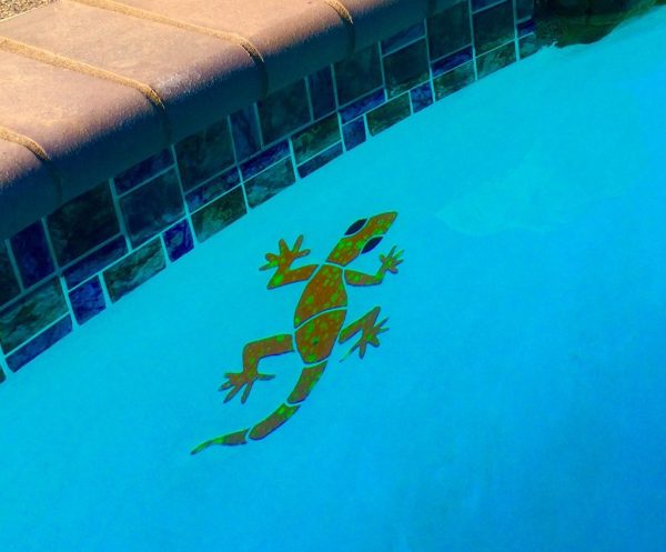 Large Gecko Pool Mosaic