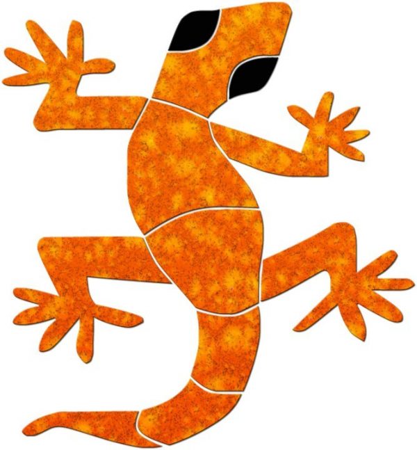 Large Gecko Pool Mosaic