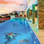 Mermaid with Turtle Pool Mosaic
