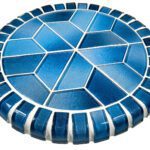 Gulf Stream Barstool Top (Crystal Water Series) Pool Mosaic