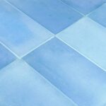 Tumbled Blue 3″ x 6″ (Sea Glass Series) Glass Pool Tile