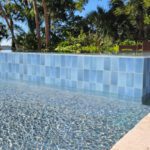 Tumbled Blue 3″ x 6″ (Sea Glass Series) Glass Pool Tile