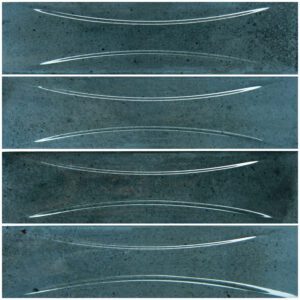 Prussian Blue 3″ x 12″ Relief (Boutique Series) Porcelain Pool Tile