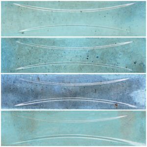 Verdigris 3″ x 12″ Relief (Boutique Series) Porcelain Pool Tile