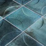 Prussian Blue 6″ x 6″ Relief (Boutique Series) Porcelain Pool Tile