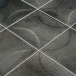Ash Black 6″ x 6″ Relief (Boutique Series) Porcelain Pool Tile