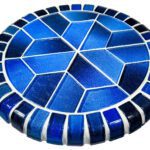 Deep Sea Barstool Top (Crystal Water Series) Pool Mosaic