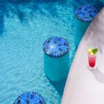 Deep Sea Barstool Top (Crystal Water Series) Pool Mosaic