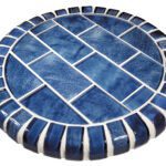 Stratus Blue Barstool Top (Subway Series) Pool Mosaic
