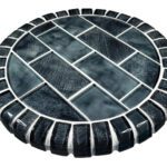 Stratus Gray Barstool Top (Subway Series) Pool Mosaic