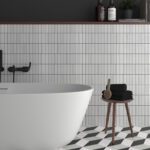 Snow 4.5″ x 9″ (Kit-Kat Series) Porcelain Pool Tile