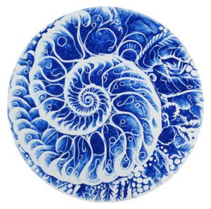 Glass Nautilus Pool Mosaic