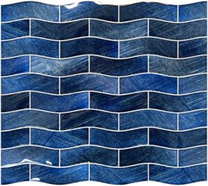 Pacific Drift 1″ x 4″ Field (Celestial Seas Series) Glass Pool Tile