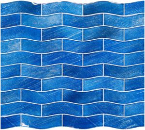 Starlight Bay 1″ x 4″ Field (Celestial Seas Series) Glass Pool Tile