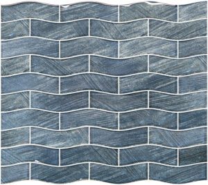 Silver Reef 1″ x 4″ Field (Celestial Seas Series) Glass Pool Tile