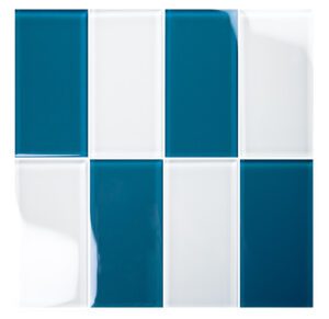 Imperial Blue 3″ x 6″ (Hampton Series) Glass Pool Tile